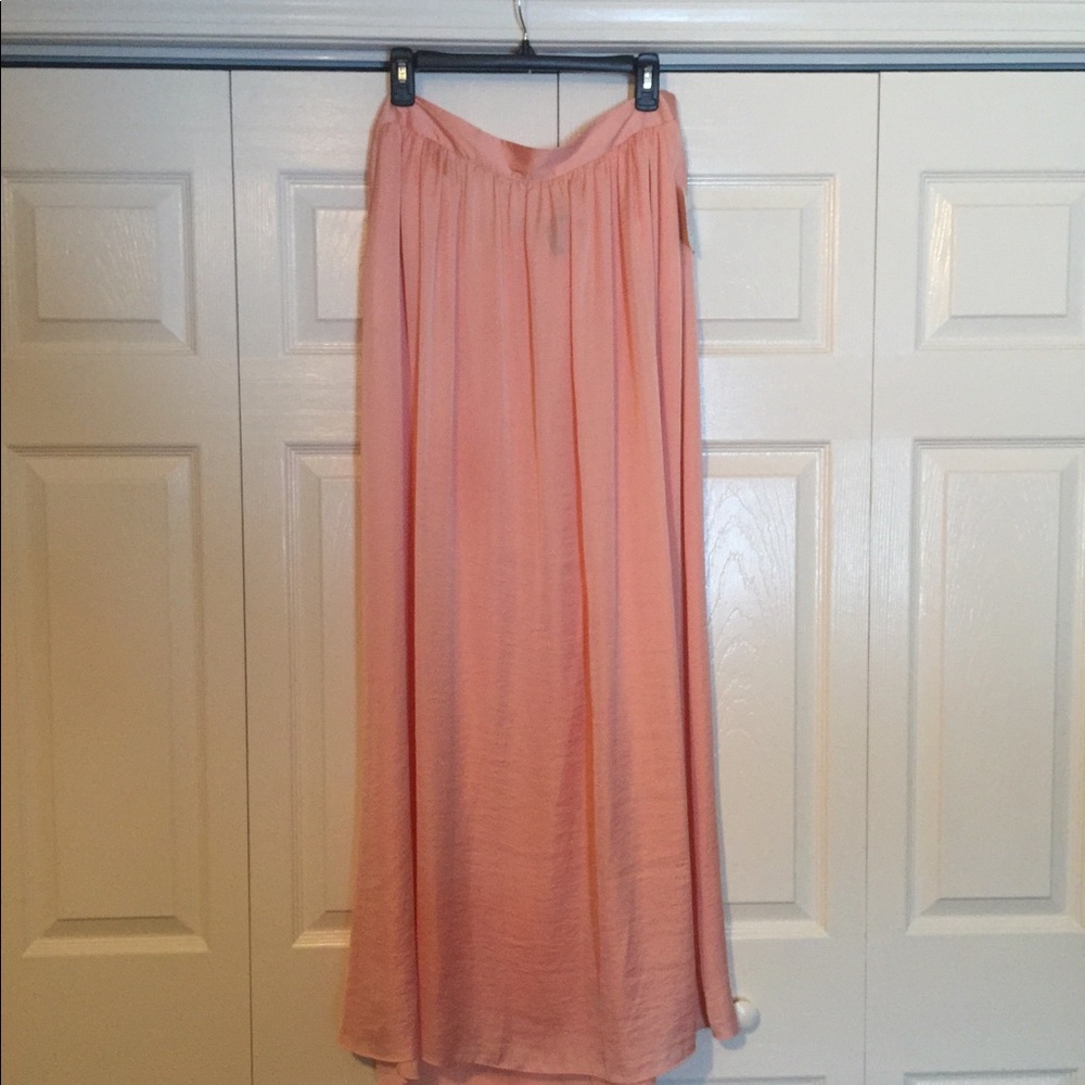 Peach Maxi Skirt